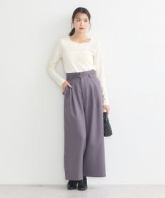 earth music&ecology ハートネックパールプルオーバー