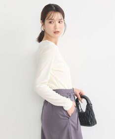 earth music&ecology ハートネックパールプルオーバー