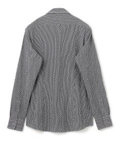 JOSEPH HOMME トライジャガード ストライプ ストレッチ レギュラーカラーシャツ