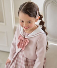 ANY KIDS 【2点セット】セーラージャケット+チェックワンピース