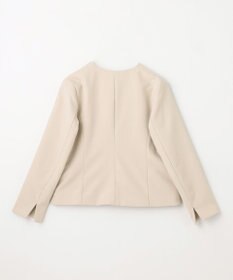 ANY 【WEB限定】ダブルクロスストレッチ Ｖネックノーカラージャケット