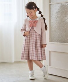 ANY KIDS 【2点セット】セーラージャケット+チェックワンピース