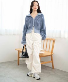 WEGO ダブルジップショートカーデ