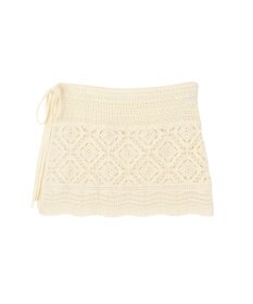 AMERICAN HOLIC クロシェニット巻きスカート