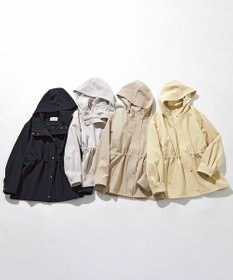 ANY SIS 【撥水・UVカット・洗える】フーデットハーフ コート