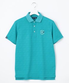 23区GOLF 【MEN】【吸水速乾・UVケア】ロゴジャガード 半袖ポロシャツ