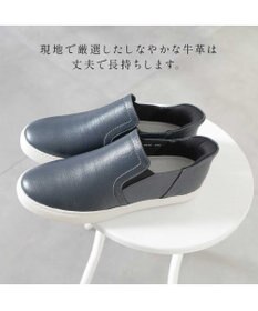 Pointer 本革スライドオンスリッポン