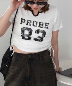 WEGO キーネックサイドレースアップちびT