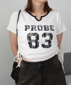 WEGO キーネックサイドレースアップちびT