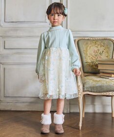 ANY KIDS フラワーチュール ドッキングワンピース