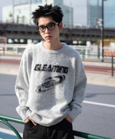 WEGO 【ユニセックス着用ITEM/MLサイズ展開】シャギーグラフィックプルオーバー