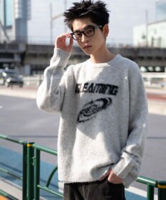 WEGO 【ユニセックス着用ITEM/MLサイズ展開】シャギーグラフィックプルオーバー