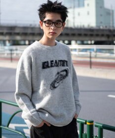 WEGO 【ユニセックス着用ITEM/MLサイズ展開】シャギーグラフィックプルオーバー