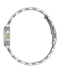 CITIZEN 【ソーラー電波】シンプルで使いやすい 小さめサイズ  秒針・日付つき  レトロクラシカルなテイスト