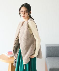 CRAFT STANDARD BOUTIQUE エコファー×ムートンチュニックベスト