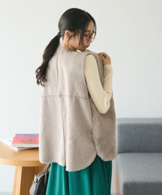 CRAFT STANDARD BOUTIQUE エコファー×ムートンチュニックベスト