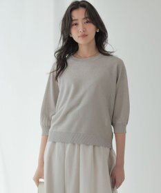 組曲 L 【先行予約・前後着用可】ドルマンスリーブライトラメ ニット