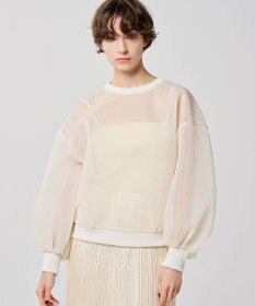 uncrave シアー ラッセル トップス（uncrave WHITE）