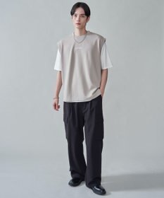 WEGO 【２点セット/ベスト×Tシャツ】アンサンブルベスト（SS）