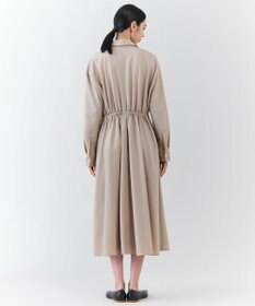 23区 L 【エステータ】ウールトロドライストレッチ カシュクールシャツ ワンピース