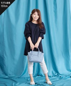 Tiaclasse L 【洗える】アシメタックネックチュニック