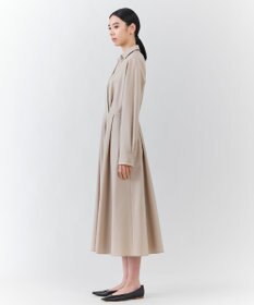 23区 L 【エステータ】ウールトロドライストレッチ カシュクールシャツ ワンピース