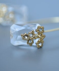 monshiro スイートピーグラスフックピアス