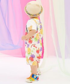 MIKI HOUSE HOT BISCUITS 【ビーンズ×フルーツシリーズ】【70-110cm】5分丈オーバーオール