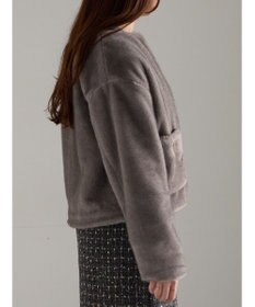 Te chichi グラデーションファーノーカラージャケット《2025winter catalog item》