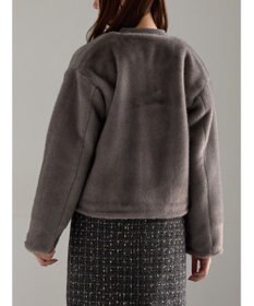 Te chichi グラデーションファーノーカラージャケット《2025winter catalog item》