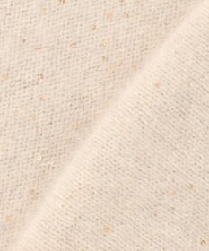 BEIGE， AMARILLO / スパンコールフォックスVネックニット