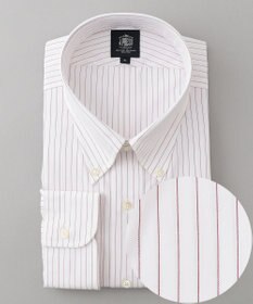 J.PRESS MEN 【KING SIZE】【PREMIUM PLEATS / 形態安定】ペンシルストライプ シャツ / B.D.