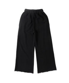 WEGO 【ウエストゴム】ヴィンテージウォッシュスウェットワイドパンツ