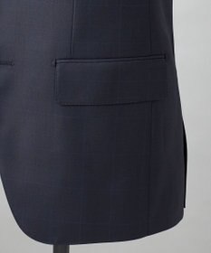 GOTAIRIKU 【Loro Piana Fabric】365 通年スーツ(ネイビー×格子)