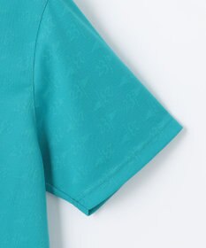 23区GOLF 【MEN】【吸水速乾・UVケア】ロゴジャガード 半袖ポロシャツ