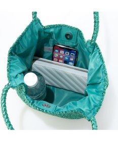 UNBILLION カシュカシュ cachecache / メタリックコード柄編みトートバッグ