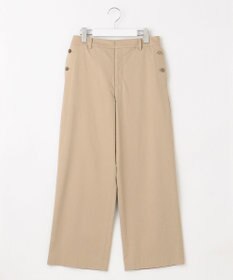 J.PRESS LADIES 【洗える・セットアップ対応】セルロースリネンストレッチ セミワイド パンツ