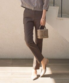 自由区 【接触冷感・UVカット・吸水速乾】シェルタリングオックステーパード パンツ