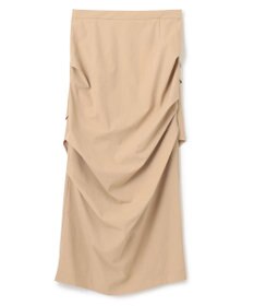 BEIGE， 【接触冷感/UVカット/洗える】YANN / サイドタックIラインロングスカート