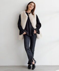 UNFILO 【UNFILO DENIM】撥水 スリムフィットデニム