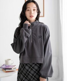 WEGO ハーフジップショートスウェット