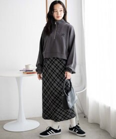 WEGO ハーフジップショートスウェット