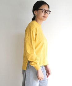 caqu caqu x good on short sleeve pocket tee サイドスリット入りL/S tee