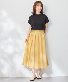 ANY 【UVケア/接触冷感】モックネックフレンチスリーブＴシャツ