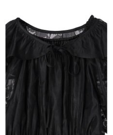 earth music&ecology 衿付きフラワーブラウス