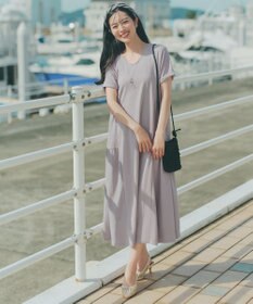 Tiaclasse 「サマさまカットソー」サイドティアードワンピース