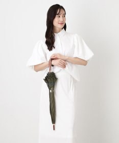 MOONBAT 【遮光/晴雨兼用日傘】POLO RALPH LAUREN(ポロ ラルフローレン) エンブフリル 長傘 遮熱 UV