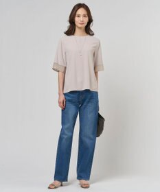 J.PRESS LADIES S 【セットアップ対応】Light ジョーゼット プルオーバー ブラウス