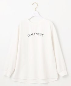 ANY SIS L 【洗える】2wayストレッチジョーゼットロゴ ロンT