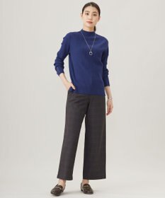 J.PRESS LADIES L 針抜きフライス リブ ボトルネック カットソー